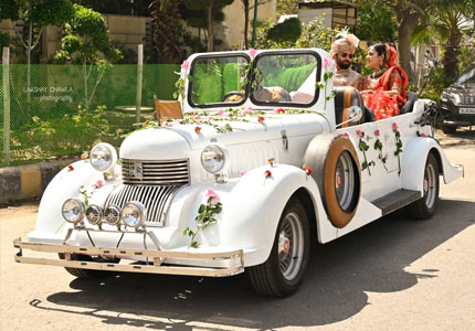 Vintage Wedding Car